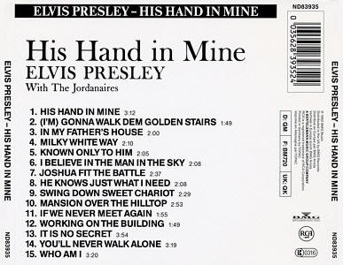 His Hand In Mine - Gracleland Collector Box Belgium BMG - Elvis Presley CD