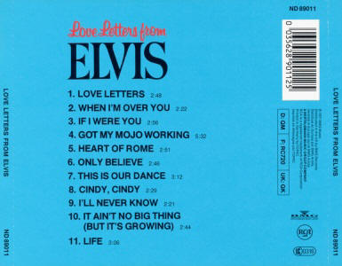 Love Letters From Elvis - Gracleland Collector Box Belgium BMG - Elvis Presley CD