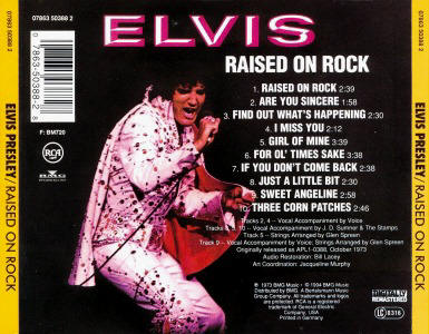 Raised On Rock - Germany 1997 - BMG 07863 50388 2