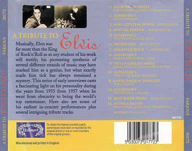 A Tribute To Elvis - Hallmark Music - Elvis Presley CD