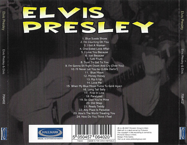 Elvis Presley / Elvis (Original Recording) - Hallmark Music - Elvis Presley CD