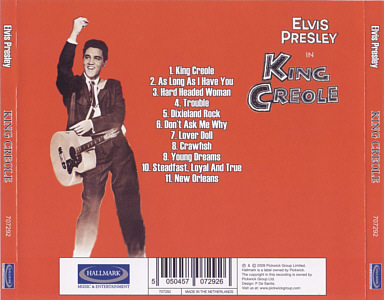 King Creole (Original Recording) - Hallmark Music - Elvis Presley CD