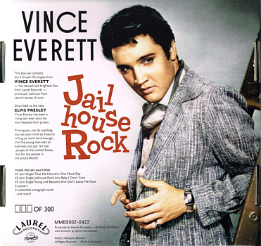 Jailhouse Rock - Vince Everett Box  - Memphis Mansion - Elvis Presley CD