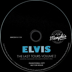 The Last Tours Vol. 2 - Bouns CD - Memphis Mansion - Elvis Presley CD