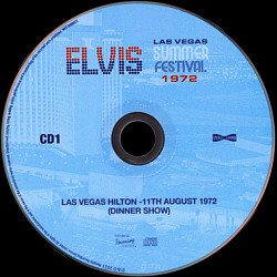 Las Vegas Summer Festival 1972 - Memphis Recording Service (MRS) - Elvis Presley CD