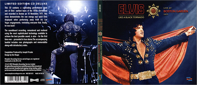 Like A Black Tornado - Live At Boston Garden 1971 - Memphis Recording Service (MRS) - Elvis Presley CD