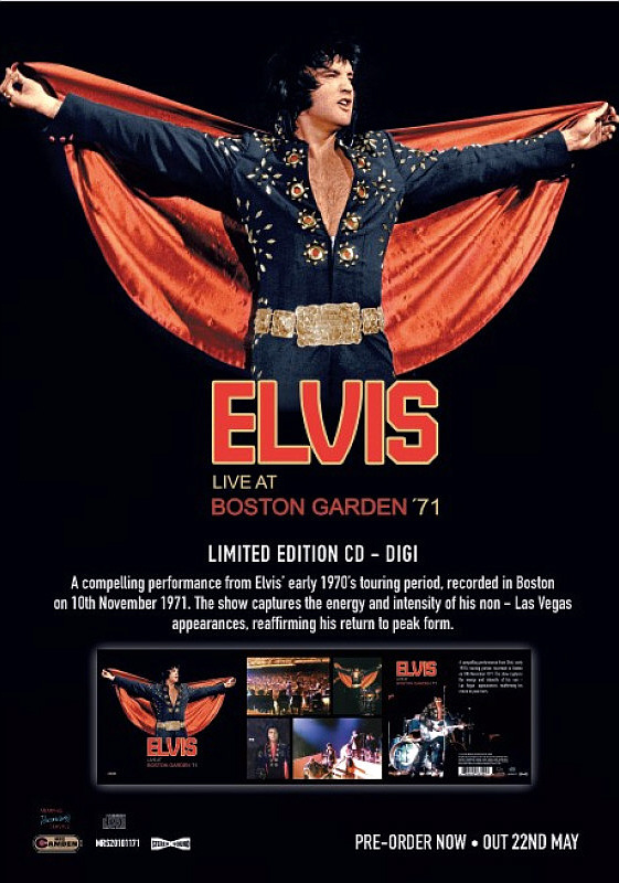 Live At Boston Garden 1971 - Memphis Recording Service (MRS) - Elvis Presley CD