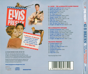 G.I. Blues - The Alternative Album Version - Memphis Recording Service (MRS) - Elvis Presley CD