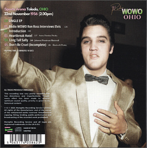 On Fire In Toledo (EP / CD) - Memphis Recording Service (MRS) - Elvis Presley CD