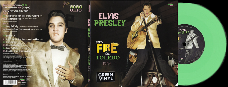 On Fire In Toledo (EP / CD) - Memphis Recording Service (MRS) - Elvis Presley CD