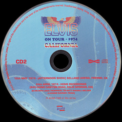 Elvis On Tour - 1974 California - Memphis Recording Service (MRS) - Elvis Presley CD