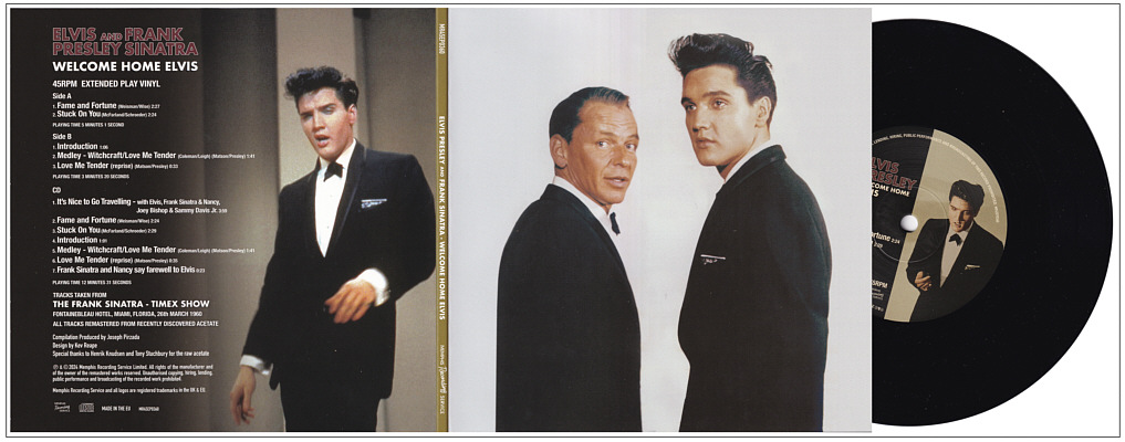 Elvis Presley & Frank Sinatra – Welcome Home Elvis (EP / CD) - Memphis Recording Service (MRS) - Elvis Presley CD