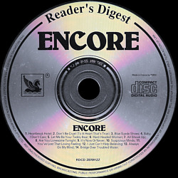 Encore - Reader's Digest  RDCD Z87091ZZ - South Africa - Elvis Presley CD