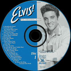 Elvis His Greatest Hits - Reader's Digest USA 1999 -  RD7A-010 - Elvis Presley CD