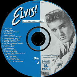 Elvis His Greatest Hits - Reader's Digest USA 1999 -  RD7A-010 - Elvis Presley CD