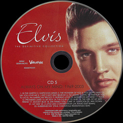 Elvis The Definitive Collection (5 CD) - Reader's Digest - Finland 2005 - Sony-BMG 82876678092 / K04007KV3 - Elvis Presley Reader's Digest CD
