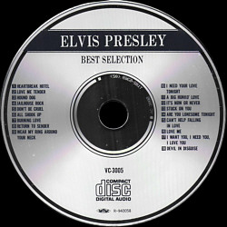 Elvis Presley Best Selection (Echo Industry Co., Ltd. VC-3005) Japan 1989 - Elvis Presley Various CDs