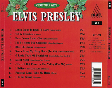 Christmas With Elvis (Noel - Movieplay 1992) -  - Elvis Presley Various CDs