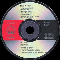 Elvis Presley - Alma Gold Medal AC-1031 - Japan 1991 - Elvis Presley Various CDs