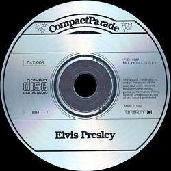 Elvis Presley Compact Parade - MCR Production 047-003 - Italy 1989 - Elvis Presley Various CDs