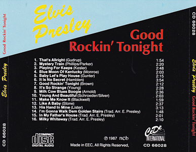 Good Rockin' Tonight (Grandpix) - Elvis Presley Various CDs