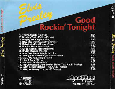 Good Rockin' Tonight (Grandpix) - Elvis Presley Various CDs