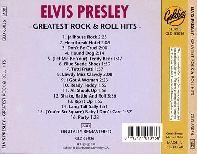 Greatest Rock & Roll Hits - Elvis Presley Various CDs