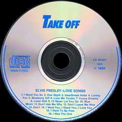 Love Songs (Take Off Germany) - Elvis Presley Various CDs