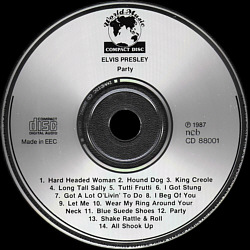 Party (WorldMusic CD 88001 - 1987 Denmark) - Elvis Presley Various CDs