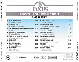 Rock 'n' Roll Collection (Janus) - Elvis Presley Various CDs