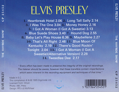 The Hayride Shows (Digimode) - Elvis Presley Various CDs