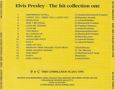 The Hit Collection 1 (Scana) - Elvis Presley Various CDs