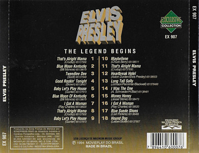 The Legend Begins (Exclusive Collection Brazil 1994) - Elvis Presley Various CDs