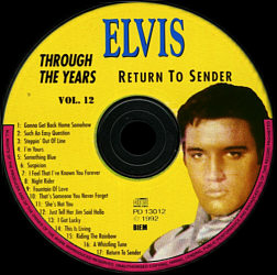 Through The Years Vol. 12 Picture Disc - Elvis Presley Various CDs