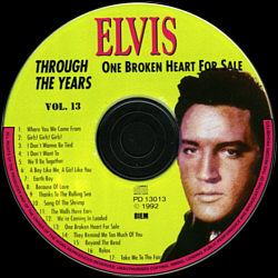 Through The Years Vol. 13  Picture Disc - Elvis Presley Various CDs
