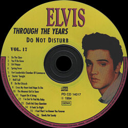 Through The Years Vol. 17  Picture Disc - Elvis Presley Various CDs