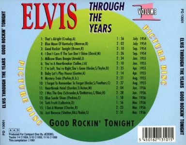 Through The Years Vol. 1 Picture Disc - Elvis Presley Various CDs
