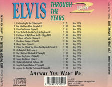 Through The Years Vol. 2  Anyway You Want Me - Elvis Presley Various CDs