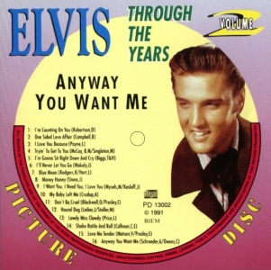 Through The Years Vol. 2 Pictuee Disc -  Elvis Presley Various CDs