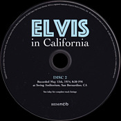 Elvis In California - Elvis Presley CD FTD Label