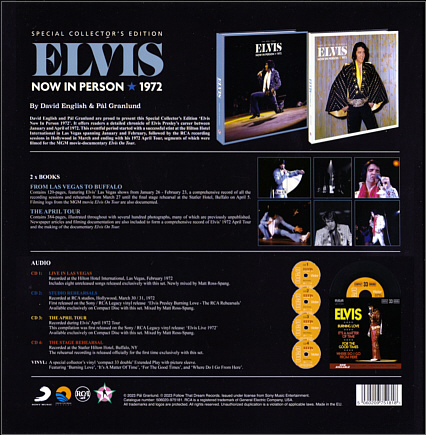 Elvis Now In Person - 1972 - Elvis Presley CD Info FTD Label