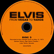 From Vegas To Tahoe  - Elvis Presley CD FTD Label