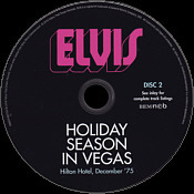 Holiday Season In Vegas - Elvis Presley CD FTD Label