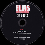 St. Louis Spokane - Elvis Presley CD FTD Label