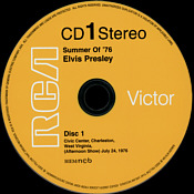 Summer Of '76 - Elvis Presley CD FTD Label