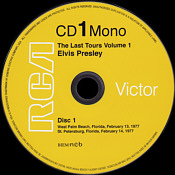 Elvis The Last Tours Vol. 1- Elvis Presley CD FTD Label