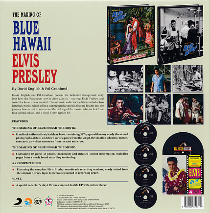 The Making of Blue Hawaii - Elvis Presley CD Info FTD Label