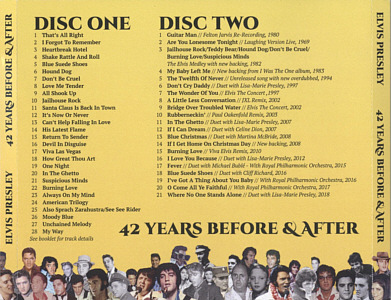 42 Years Before & After - Elvis Presley Bootleg CD