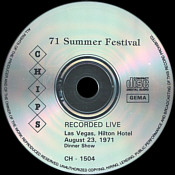 71 Summer Festival Vol.1 - Elvis Presley Bootleg CD