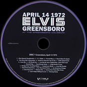 April 14 1972 Greensboro - Elvis Presley Bootleg CD